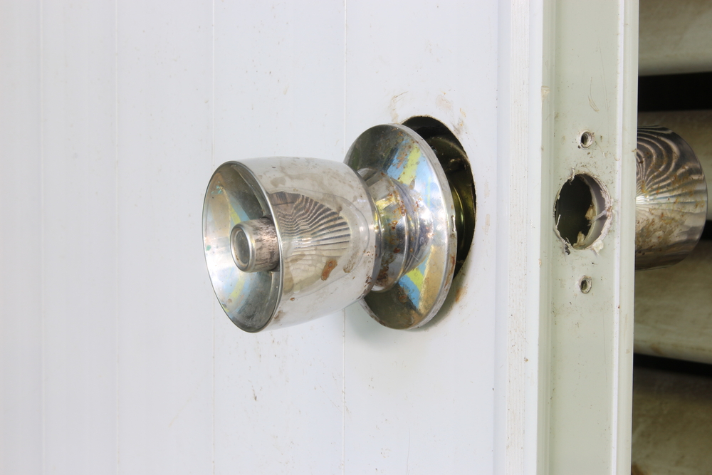 damaged door knob